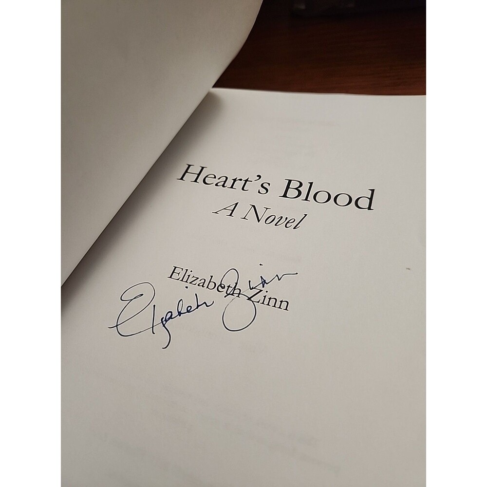 Heart's Blood: A Novel, Zinn, Elizabeth Signed - Picture 2 of 4
